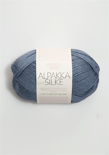 Sandnes Alpakka Silke fv. 6052 jeansblå